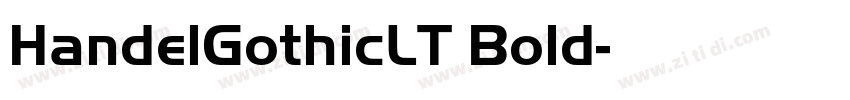 HandelGothicLT Bold字体转换